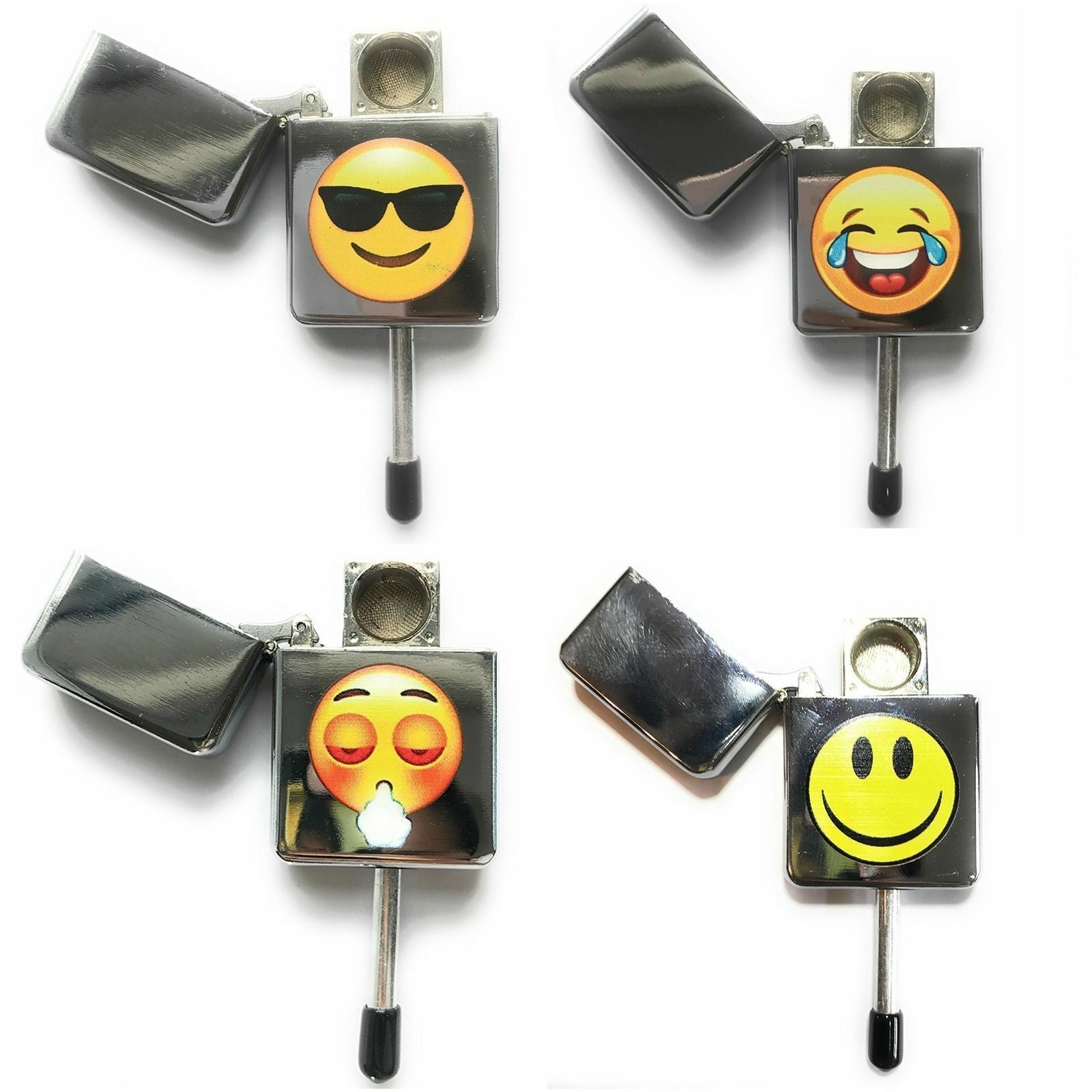 Novelty Tobacco Smoking Pipe Emoji Face Discreet Stealth Lighter