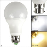 7W LED Light Bulb B22 E27 - Automatic Dusk To Dawn Sensor MSC Security Lamp