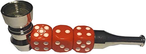 MSC - Novelty Dice Style Tobacco Smoking Pipe + 5 Screens 1pcDice