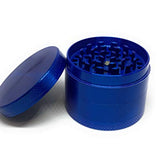 MSC - Premium Aluminium Herbal Grinder with Sifter and Magnetic Top for Spice, Dry Herbs and Tobacco - Quality Built 2.15 Inch / 55mm Grinder Blue1pc
