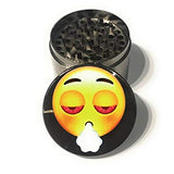MSC - REDi Emoji Face Premium Aluminium Herbal Grinder with Sifter and Magnetic Top for Spice, Dry Herbs and Tobacco - Quality Built 2.15 Inch / 55mm Grinder 1pcREDiGrind