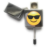 MSC - Emoji Smoking Pipe, Discreet Stealth Cool face Tobacco Smoking Pipe + 5 Steel Pipe Screens (1 Pack) Cool